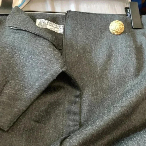 Vintage Selma Bos 100% wool, fully lined front zip skirt - Picture 6 of 7